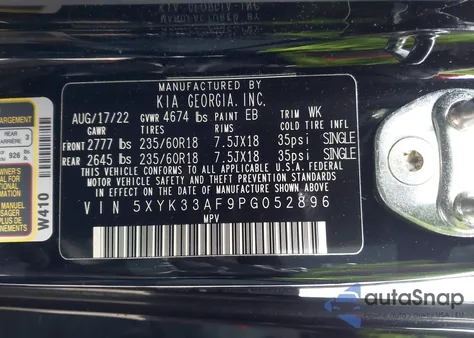 2023 Kia Sportage Ex from USA, damaged, VIN 5XYK33AF9PG052896